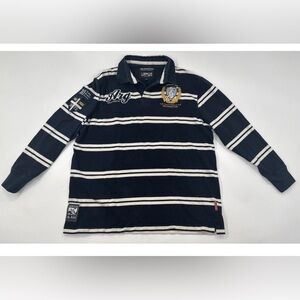 Kevingston Argentina Rugby Polo Shirt Mens XXL 46 Embroidered Lion Crest Logo